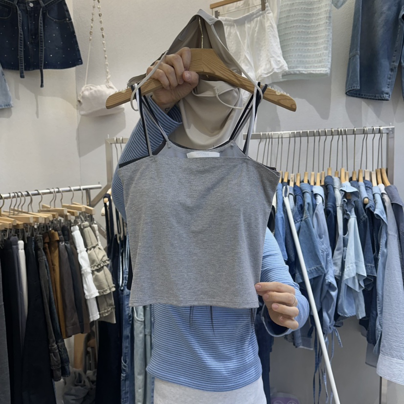 HIPTIQUE韓國代購女裝新品職業時尚26春夏人氣推薦吊帶背心HIPTIQUE吊帶/背心圖色2