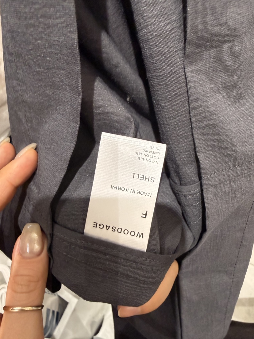 WOOD SAGE韓國東大門直郵女裝新款推薦熱賣長款風衣亞麻WOOD SAGE長款風衣