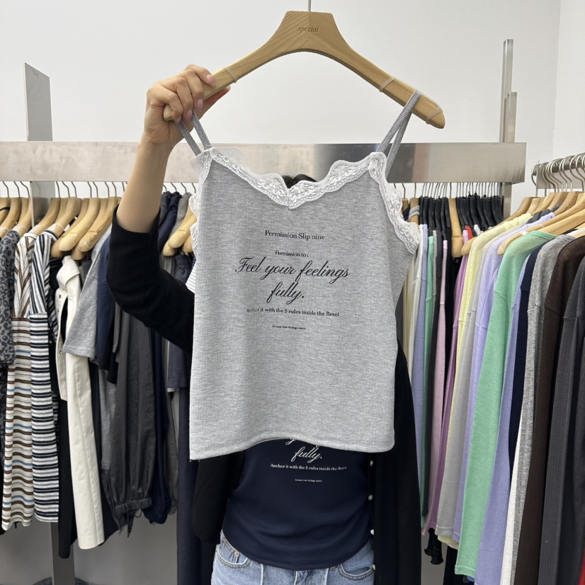 SPECIAL韓國東大門代購女士新款休閑26春夏熱賣吊帶背心蕾絲SPECIAL吊帶/背心圖色2