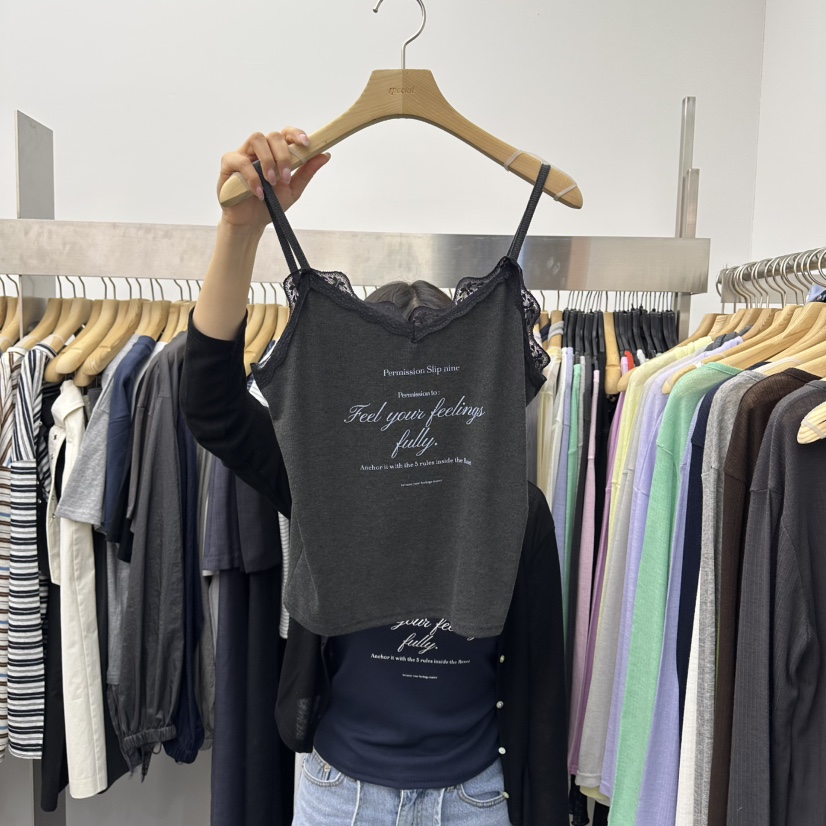 SPECIAL韓國東大門代購女士新款休閑26春夏熱賣吊帶背心蕾絲SPECIAL吊帶/背心圖色3