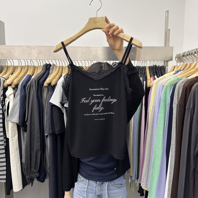 SPECIAL韓國東大門代購女士新款休閑26春夏熱賣吊帶背心蕾絲SPECIAL吊帶/背心圖色4