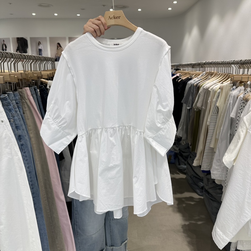 ACKER韓國東大門直郵女裝新品人氣休閑26春夏職業襯衫蕾絲衫ACKER襯衫/蕾絲衫圖色1