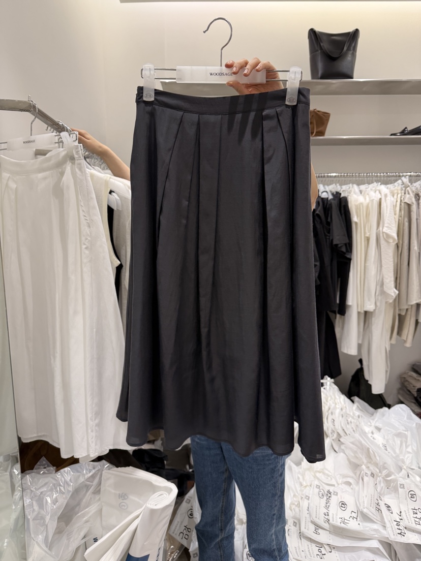 WOOD SAGE韓國直郵實拍女士新款職業休閑熱賣半身裙中短裙WOOD SAGE半身裙/中短裙圖色2