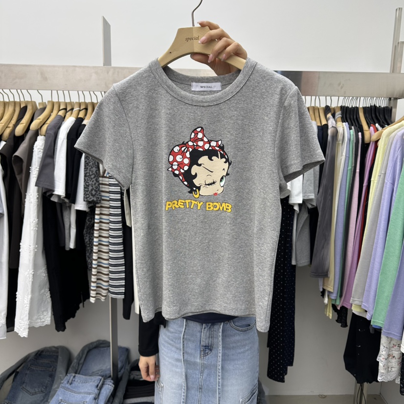 SPECIAL韓國東大門代購女裝新款熱賣職業人氣26春夏休閑T恤SPECIALT恤圖色3