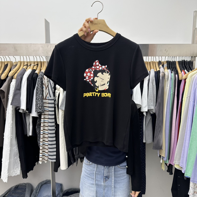 SPECIAL韓國東大門代購女裝新款熱賣職業人氣26春夏休閑T恤SPECIALT恤圖色4