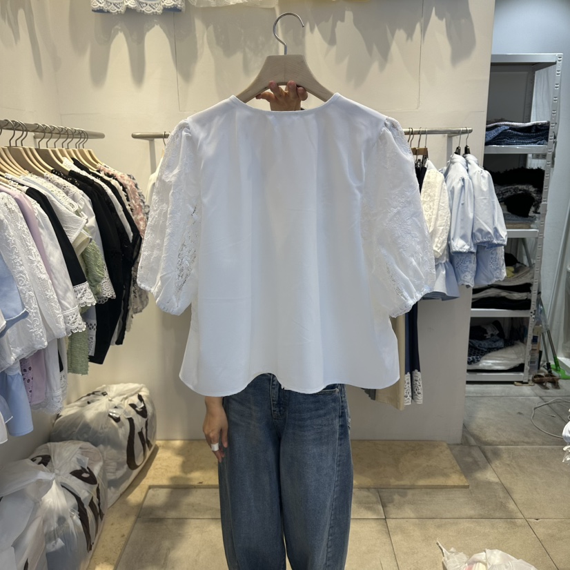 LADYBUG/ADORABLE韓國代購女士新品職業26春夏襯衫蕾絲衫ADORABLE/LADYBUG襯衫/蕾絲衫