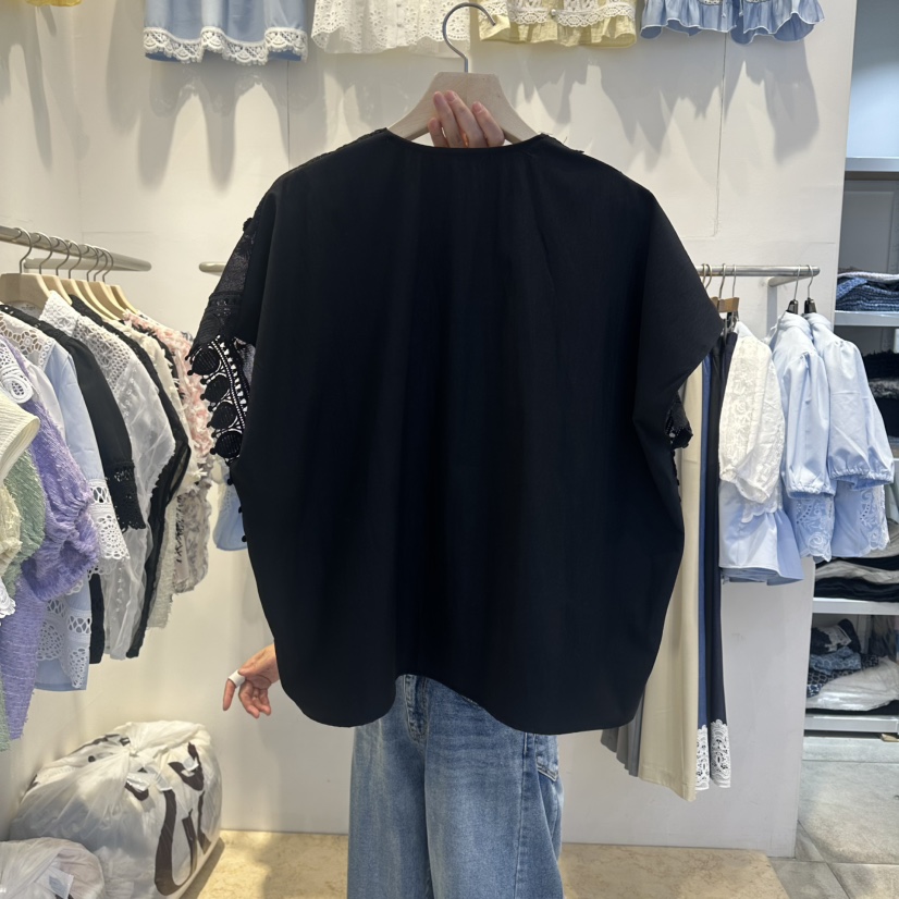 LADYBUG/ADORABLE韓國代購女裝新品休閑時尚26春夏襯衫蕾絲衫ADORABLE/LADYBUG襯衫/蕾絲衫