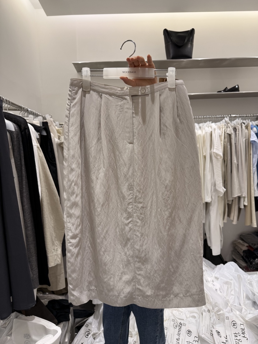 WOOD SAGE韓國直郵實拍女士新品職業半身裙中短裙百褶褶裙WOOD SAGE半身裙/中短裙圖色2