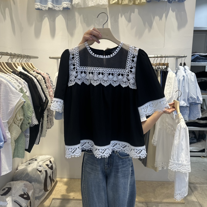 LADYBUG/ADORABLE韓國直郵女裝新品26春夏熱賣襯衫蕾絲衫ADORABLE/LADYBUG襯衫/蕾絲衫圖色3