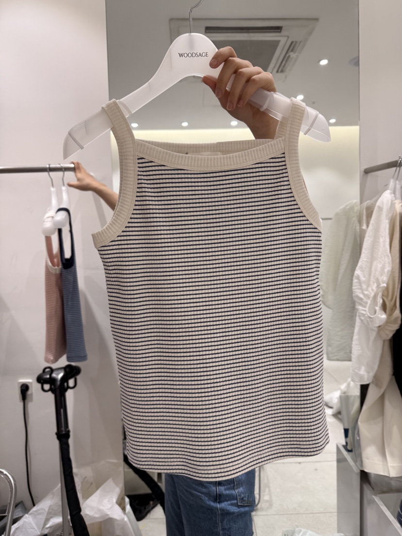 WOOD SAGE韓國直郵女士新品26春夏推薦休閑職業吊帶背心WOOD SAGE吊帶/背心圖色4