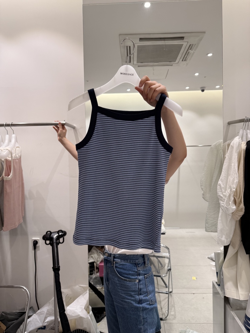 WOOD SAGE韓國直郵女士新品26春夏推薦休閑職業吊帶背心WOOD SAGE吊帶/背心圖色6
