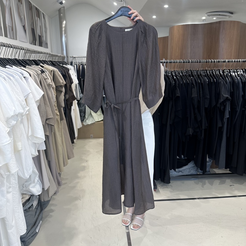 LE EDITION/LEBOENE韓國東大門代購女裝新款26春夏連衣裙含腰帶LE EDITION/LEBOENE連衣裙圖色2