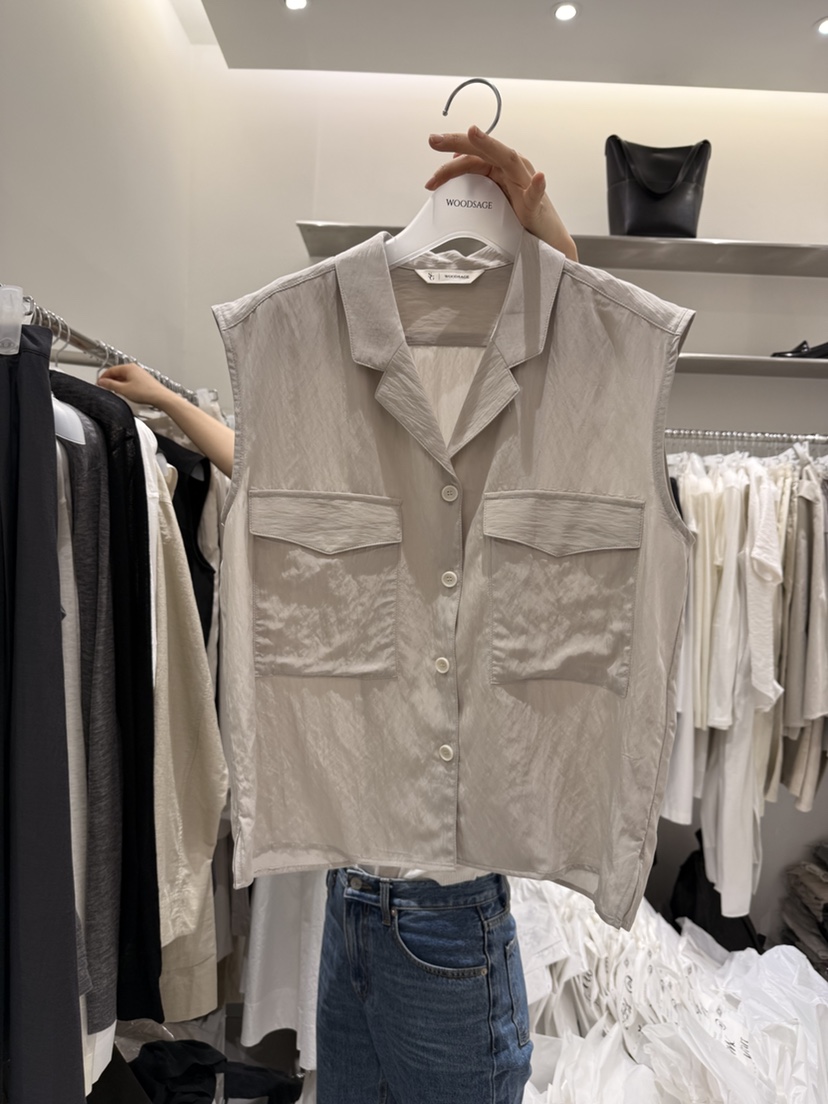 WOOD SAGE韓國直郵女裝新品休閑推薦職業熱賣26春夏馬甲羊毛WOOD SAGE馬甲圖色2