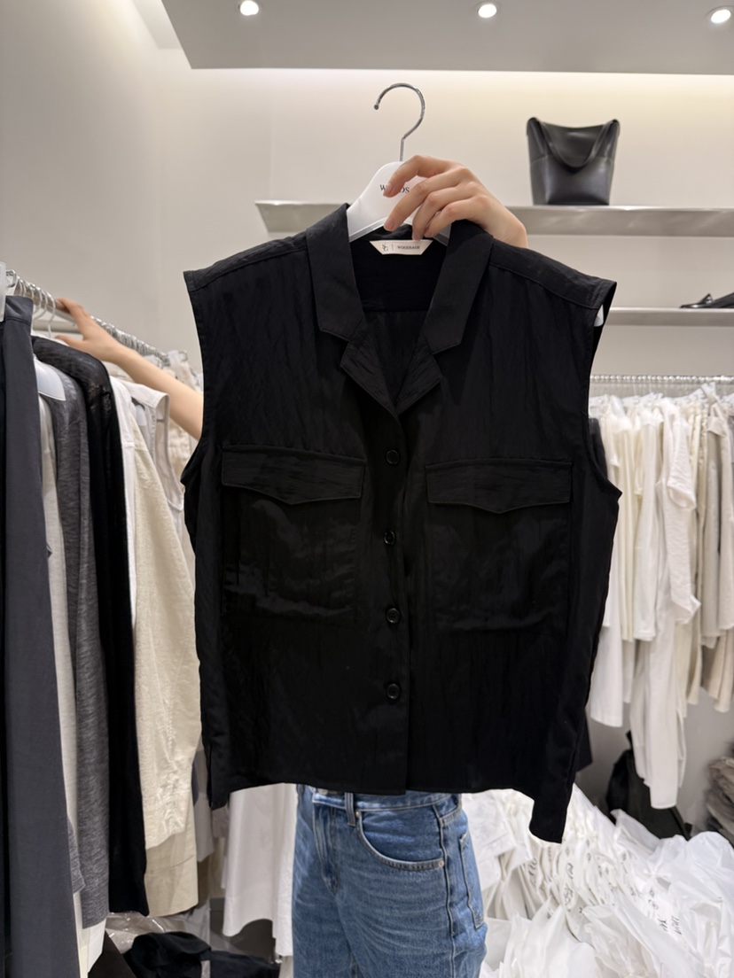 WOOD SAGE韓國直郵女裝新品休閑推薦職業熱賣26春夏馬甲羊毛WOOD SAGE馬甲圖色3