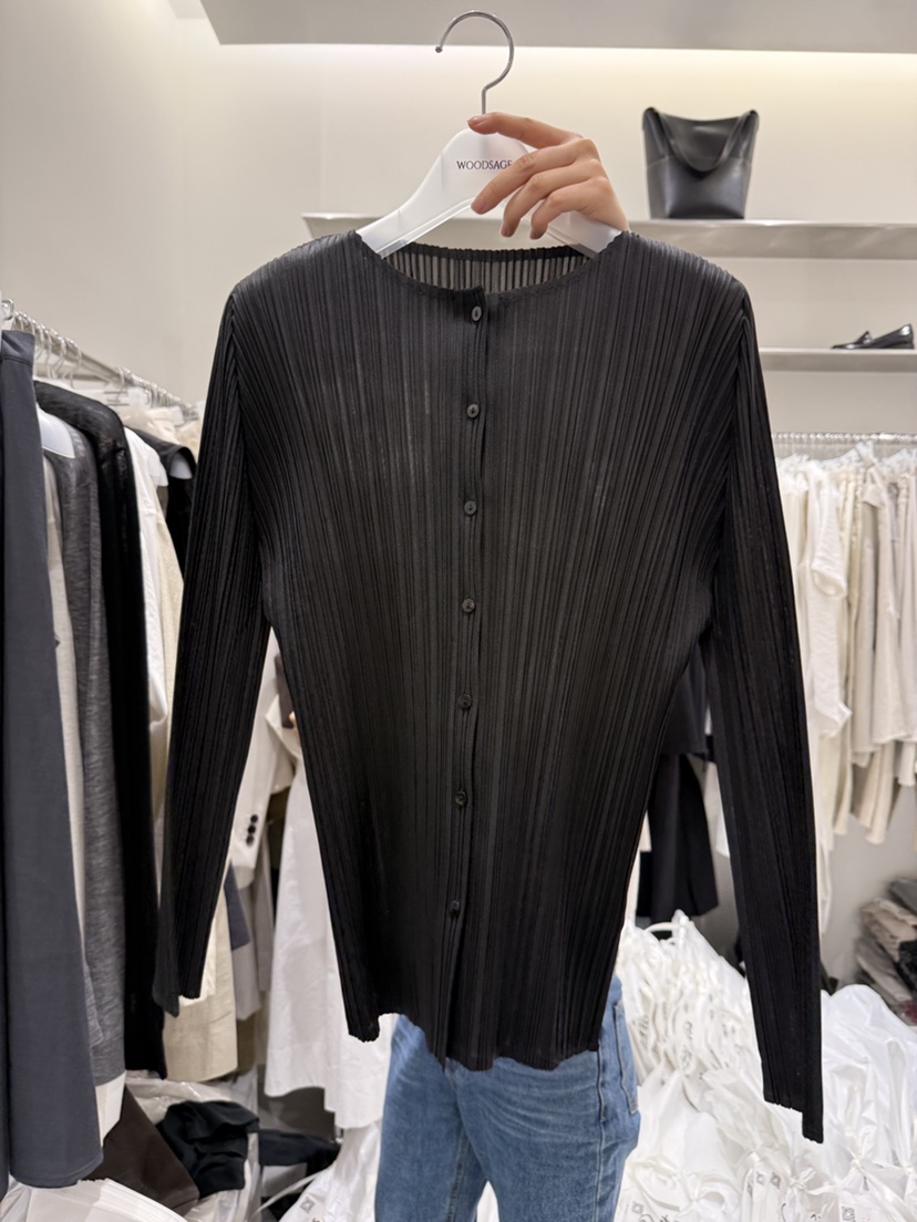 WOOD SAGE韓國直郵女裝新品熱賣推薦襯衫蕾絲衫褶裥開衫WOOD SAGE襯衫/蕾絲衫圖色2