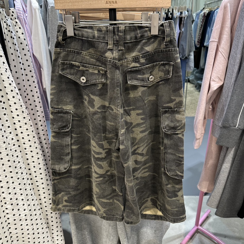 ANNA-P韓國直郵女士新品職業休閑人氣26春夏推薦短褲迷彩ANNA-P短褲