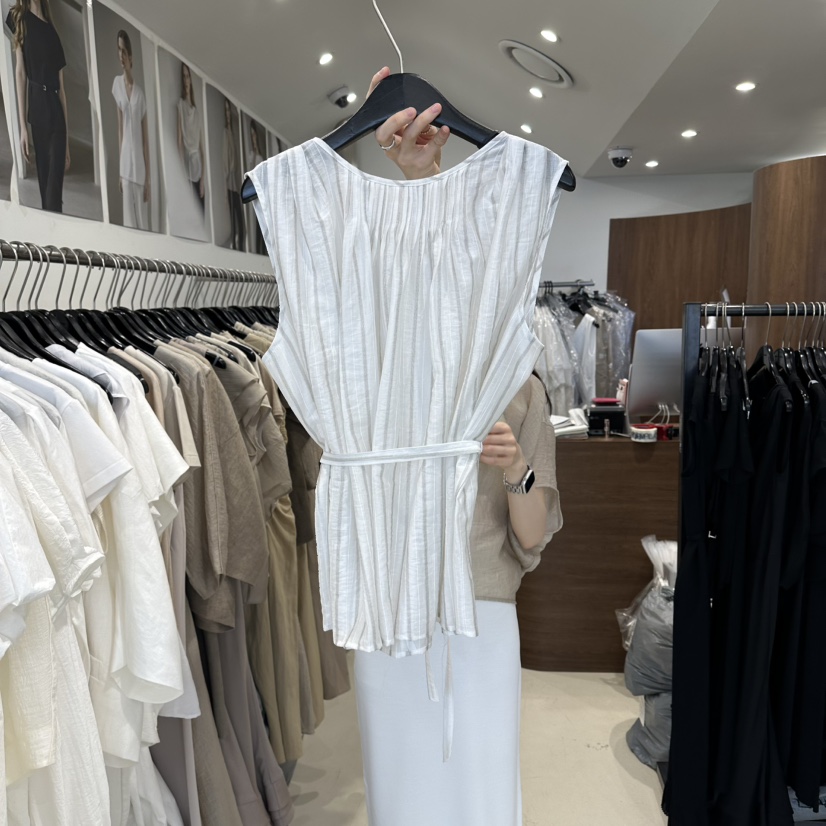 LE EDITION/LEBOENE韓國東大門直郵女裝新款人氣襯衫蕾絲衫含腰帶LE EDITION/LEBOENE襯衫/蕾絲衫