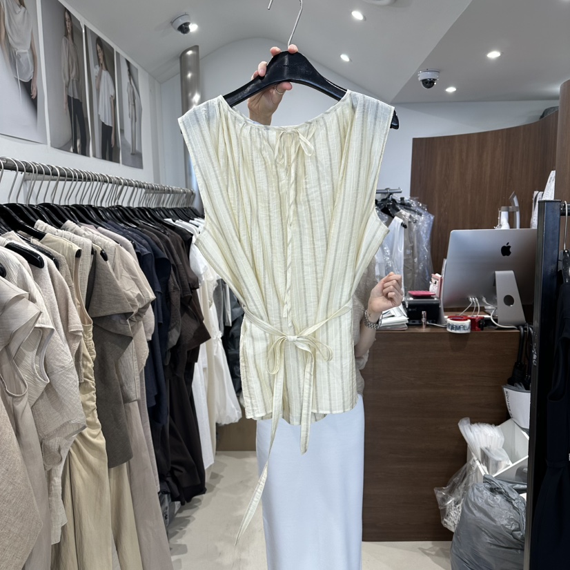 LE EDITION/LEBOENE韓國東大門直郵女裝新款人氣襯衫蕾絲衫含腰帶LE EDITION/LEBOENE襯衫/蕾絲衫圖色2