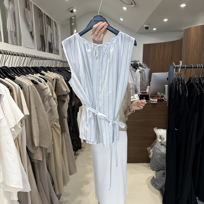 LE EDITION/LEBOENE韓國東大門直郵女裝新款人氣襯衫蕾絲衫含腰帶LE EDITION/LEBOENE襯衫/蕾絲衫圖色3