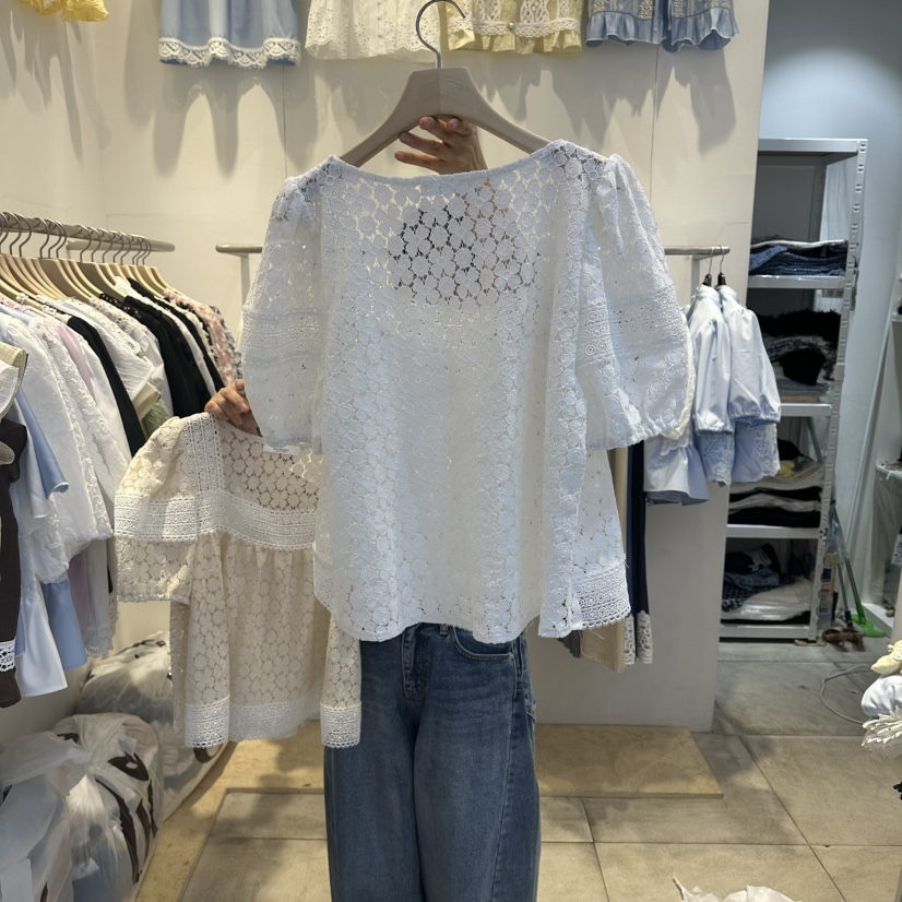 LADYBUG/ADORABLE韓國直郵女士新款休閑職業熱賣襯衫蕾絲衫ADORABLE/LADYBUG襯衫/蕾絲衫