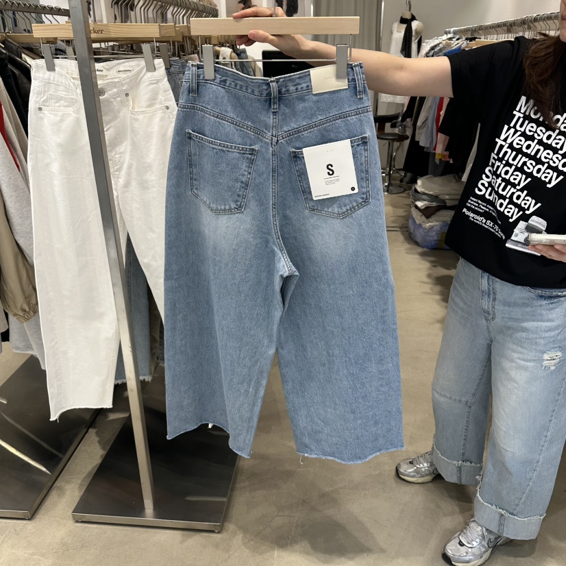 ACKER韓國直郵女裝新款時尚休閑26春夏職業熱賣推薦牛仔褲ACKER牛仔褲