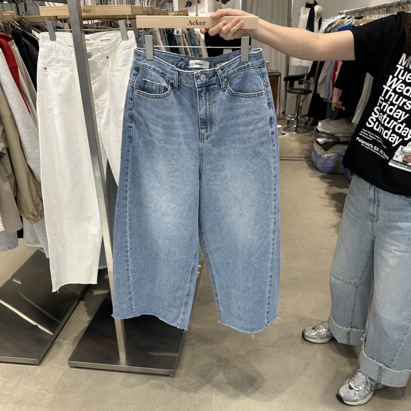 ACKER韓國直郵女裝新款時尚休閑26春夏職業熱賣推薦牛仔褲ACKER牛仔褲圖色1