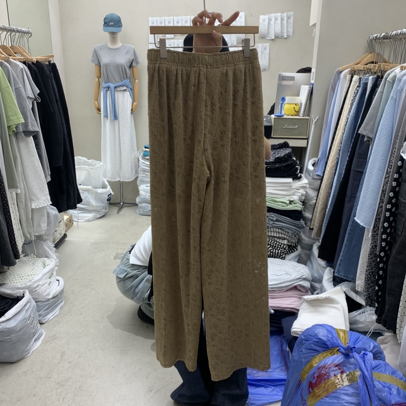 BREEZE韓國直郵實拍女士新品休閑人氣時尚休閑褲蕾絲褶裥BREEZE休閑褲