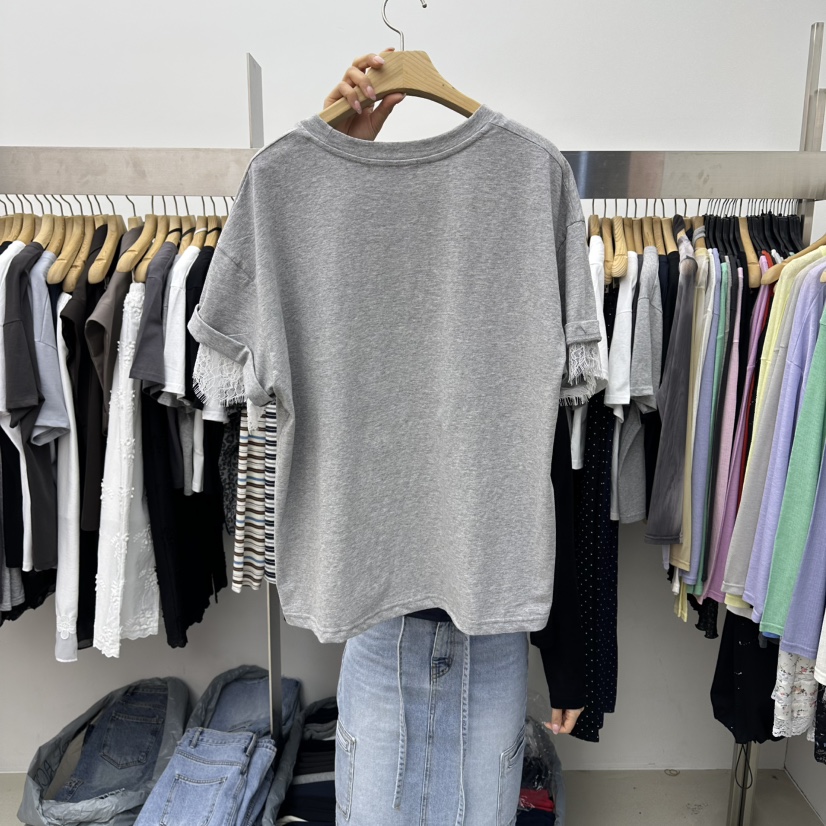 SPECIAL韓國直郵女士新品推薦休閑人氣熱賣職業26春夏T恤蕾絲SPECIALT恤