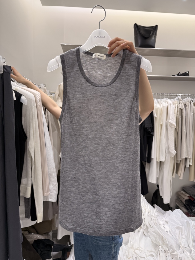 WOOD SAGE韓國直郵實拍女裝新款人氣時尚職業吊帶背心羊毛WOOD SAGE吊帶/背心圖色2