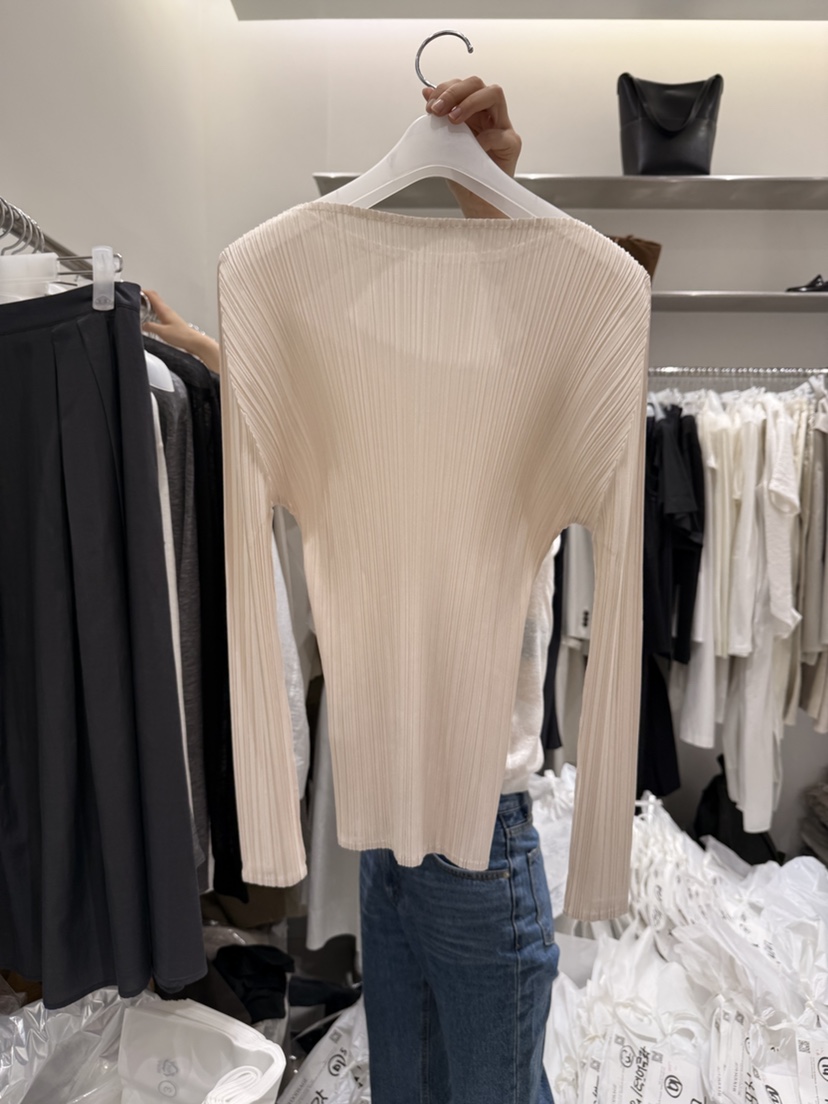 WOOD SAGE韓國東大門直郵女士新款推薦人氣長袖T恤船領褶裥WOOD SAGE長袖T恤