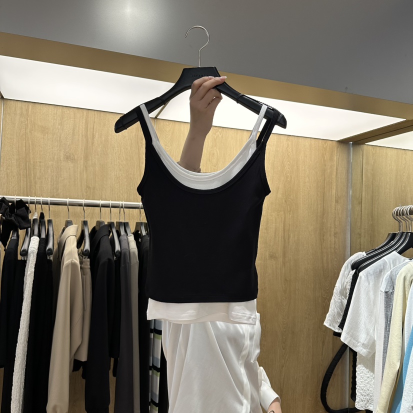 LEFANCY韓國東大門直郵女裝新款休閑人氣熱賣吊帶背心套裝LEFANCY吊帶/背心圖色1