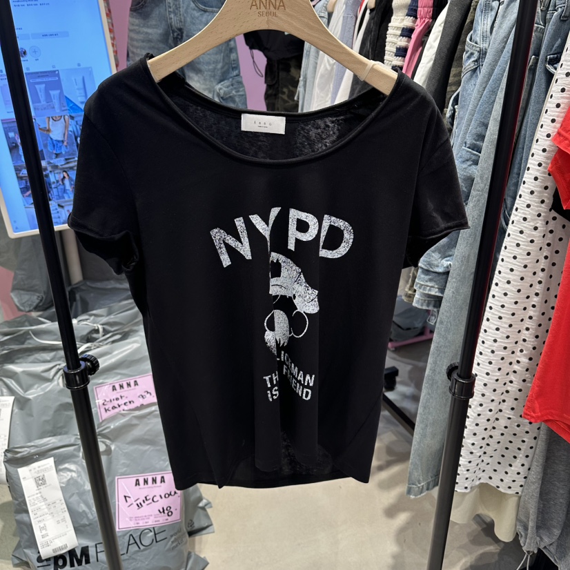 ANNA-P韓國直郵女裝新品休閑人氣職業熱賣26春夏T恤大力水手ANNA-PT恤圖色2