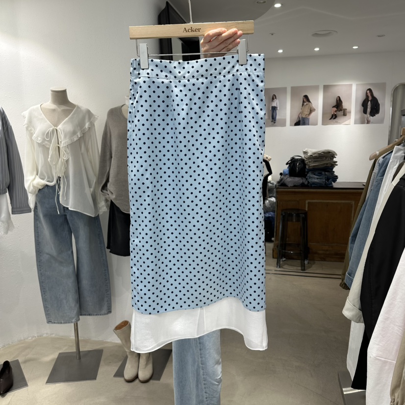 ACKER韓國直郵實拍女士新款26春夏人氣時尚熱賣休閑職業長裙ACKER長裙圖色2