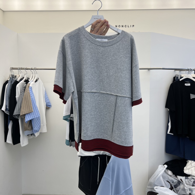 NON CLIP韓國代購女士新款休閑職業26春夏時尚人氣推薦T恤NON CLIPT恤圖色4