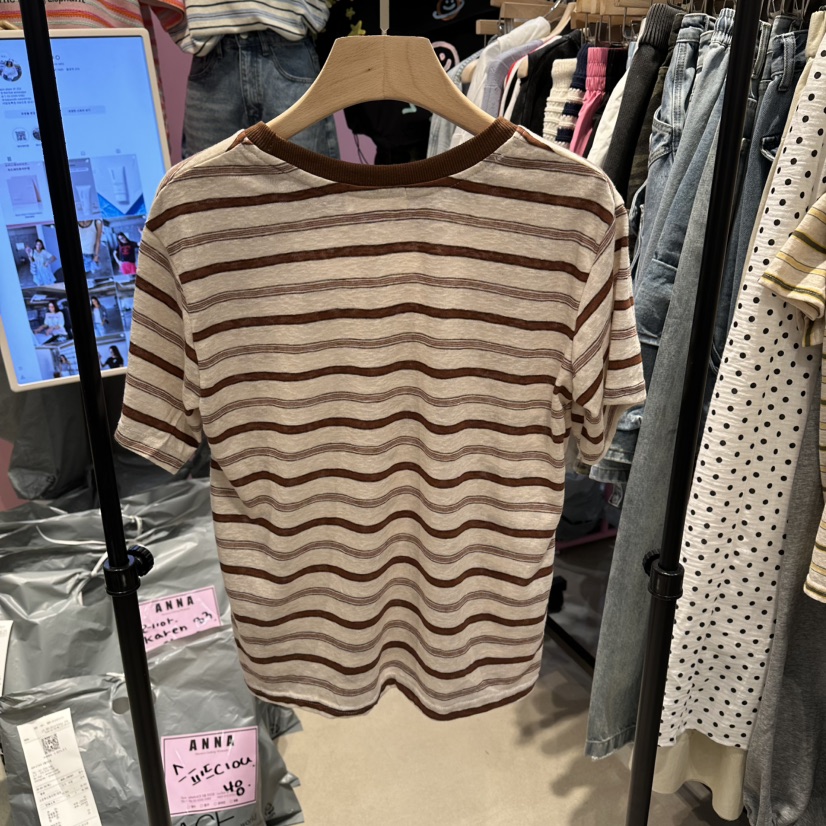 ANNA-P韓國直郵女裝新款熱賣26春夏職業推薦休閑時尚T恤ANNA-PT恤