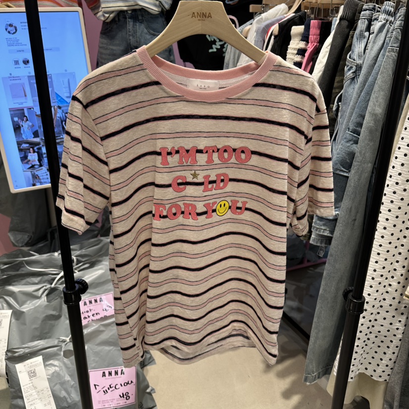 ANNA-P韓國直郵女裝新款熱賣26春夏職業推薦休閑時尚T恤ANNA-PT恤圖色2