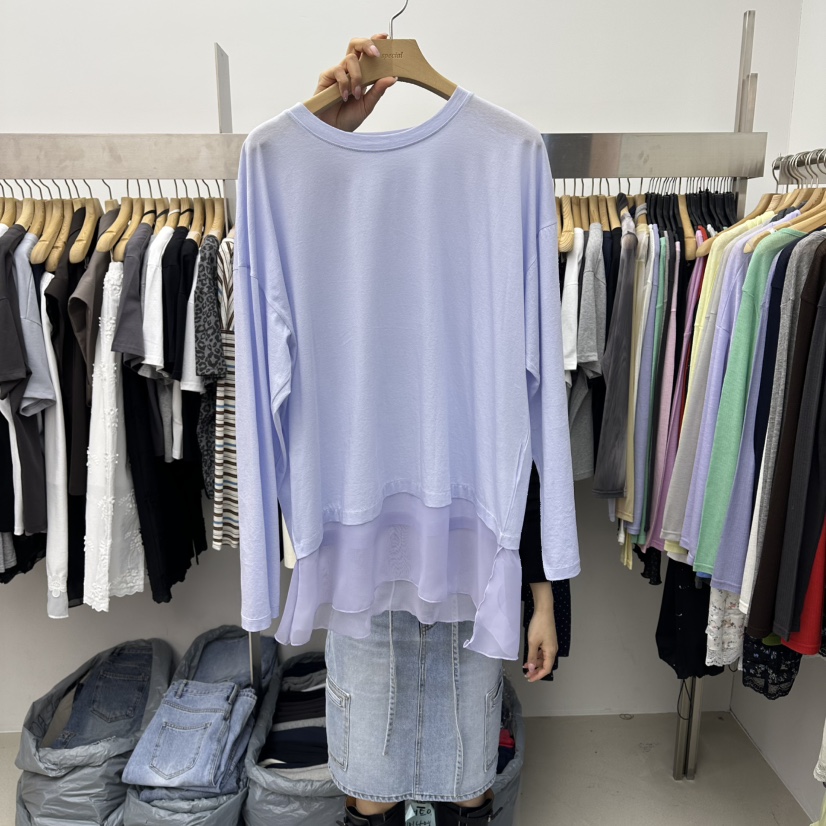 SPECIAL韓國代購女裝新品休閑熱賣職業推薦26春夏長袖T恤SPECIAL長袖T恤圖色3