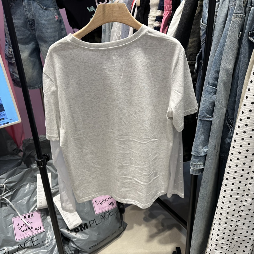 ANNA-P韓國東大門直郵女裝新品人氣時尚26春夏職業T恤蕾絲ANNA-PT恤