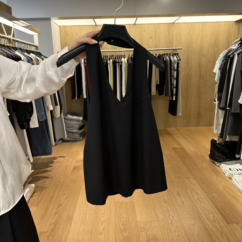 LEFANCY韓國直郵實拍女裝新品職業26春夏休閑熱賣吊帶背心LEFANCY吊帶/背心圖色2