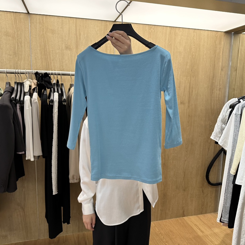 LEFANCY韓國東大門代購女士新款人氣熱賣26春夏時尚T恤船領LEFANCYT恤