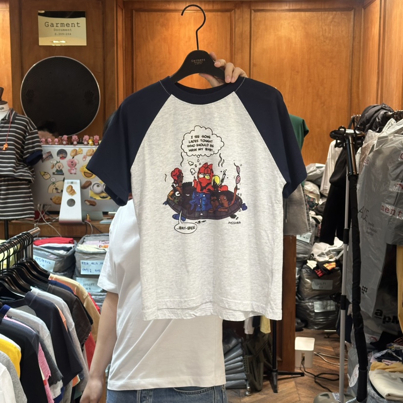 GARMENT-P韓國直郵實拍女士新品職業26春夏休閑人氣推薦T恤GARMENTT恤圖色1