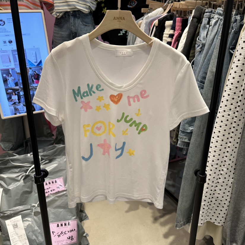 ANNA-P韓國直郵實拍女裝新款時尚人氣職業休閑26春夏T恤ANNA-PT恤圖色1