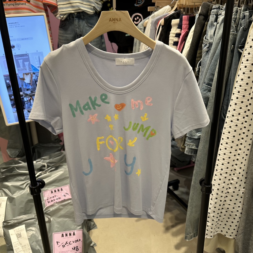 ANNA-P韓國直郵實拍女裝新款時尚人氣職業休閑26春夏T恤ANNA-PT恤圖色3