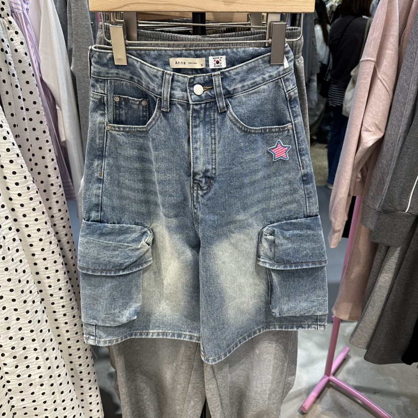 ANNA-P韓國直郵實拍女裝新款休閑人氣熱賣26春夏短褲口袋ANNA-P短褲圖色1