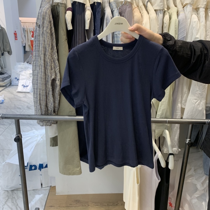 JINSIM韓國東大門直郵女裝新品休閑26春夏時尚推薦人氣T恤JINSIMT恤圖色7