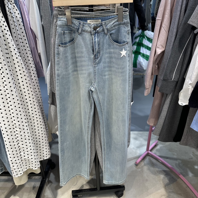ANNA-P韓國東大門直郵女士新款熱賣時尚職業26春夏牛仔褲ANNA-P牛仔褲圖色1