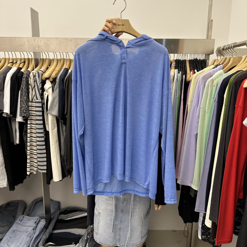 SPECIAL韓國東大門直郵女士新品熱賣26春夏時尚職業長袖T恤SPECIAL長袖T恤圖色1