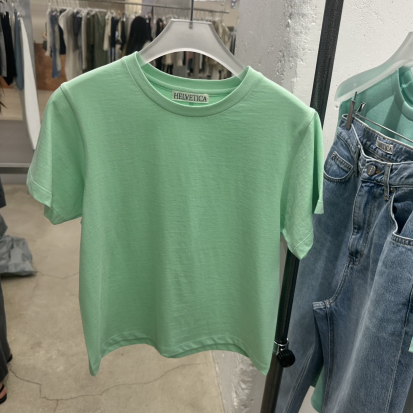 HELVETICA韓國東大門直郵女士新品休閑熱賣26春夏職業T恤HELVETICAT恤圖色2