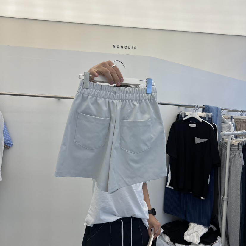 NON CLIP韓國直郵女士新款熱賣人氣推薦26春夏短褲口袋紐扣NON CLIP短褲