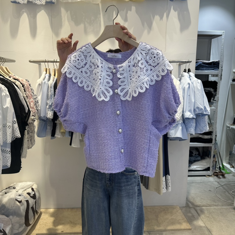 LADYBUG/ADORABLE韓國直郵實拍女士新品人氣推薦襯衫蕾絲衫ADORABLE/LADYBUG襯衫/蕾絲衫圖色3